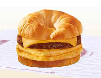 Burger King sausage, egg, and cheese croissant