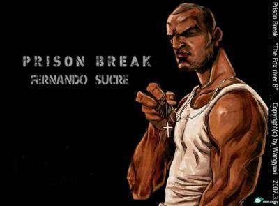 Las caricaturas de los personajes de Prison Break