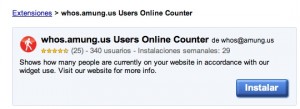 whos.amung.us Extension Chrome Users Online Counter