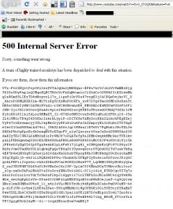 Error 500 Youtube
