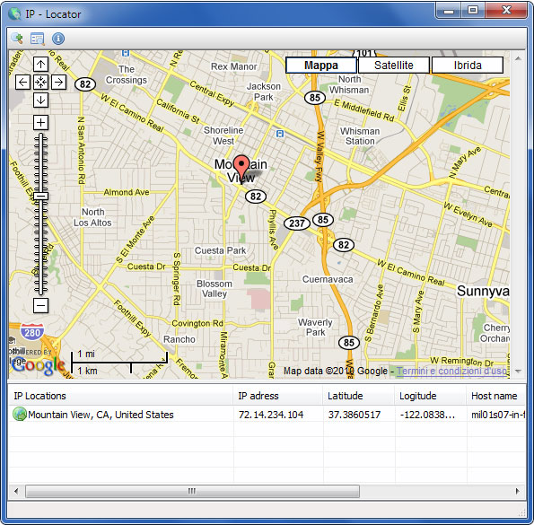 IP Locator: Programa para ver en mapa la localización de una IP