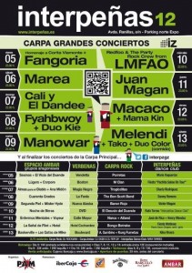 Conciertos en Interpeñas 2012