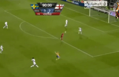 Vídeo con los goles del Suecia 4 Inglaterra 2